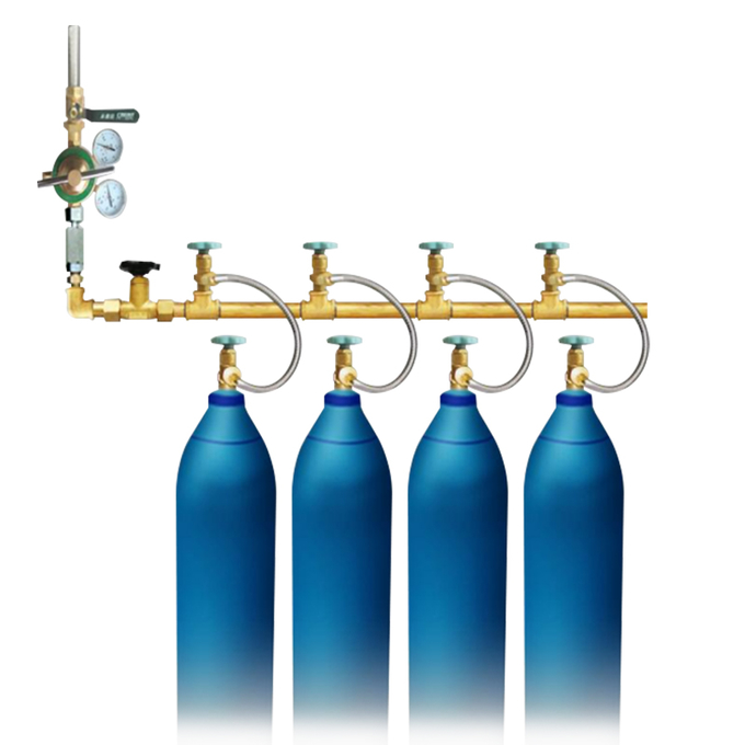 Système remplissant 2 de cylindre de système de collecteur de gaz d'hôpital de l'oxygène du générateur PSA de générateur médical industriel médical de l'oxygène