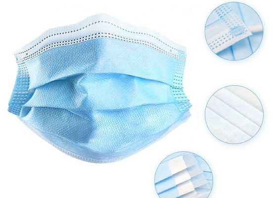 3 couches masques protecteurs médicaux jetables d'anti pollution de 3 plis